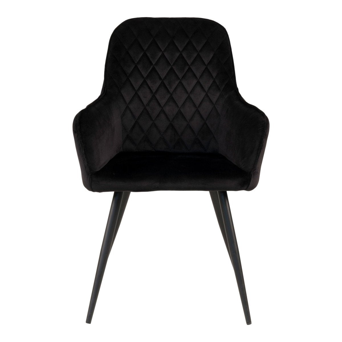 2-pk Harbo spisestol sort velur