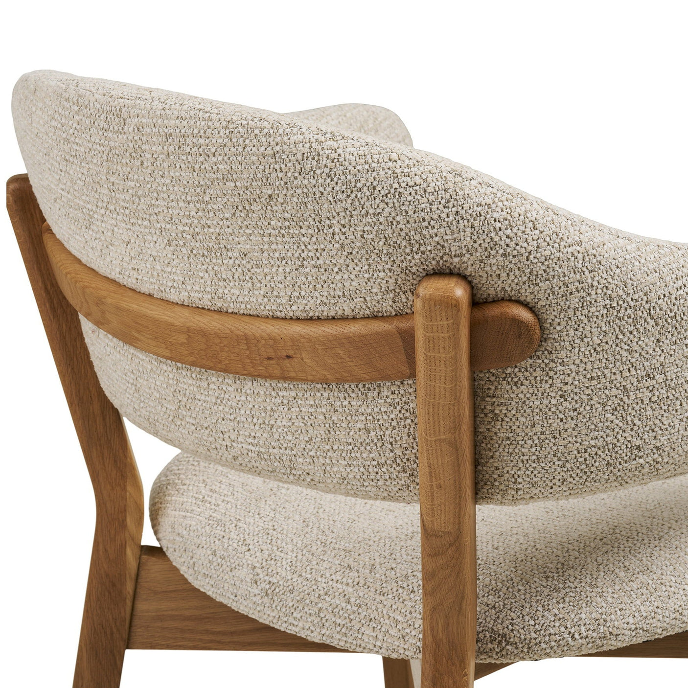 Dunkirk spisestol med armlener natur/beige