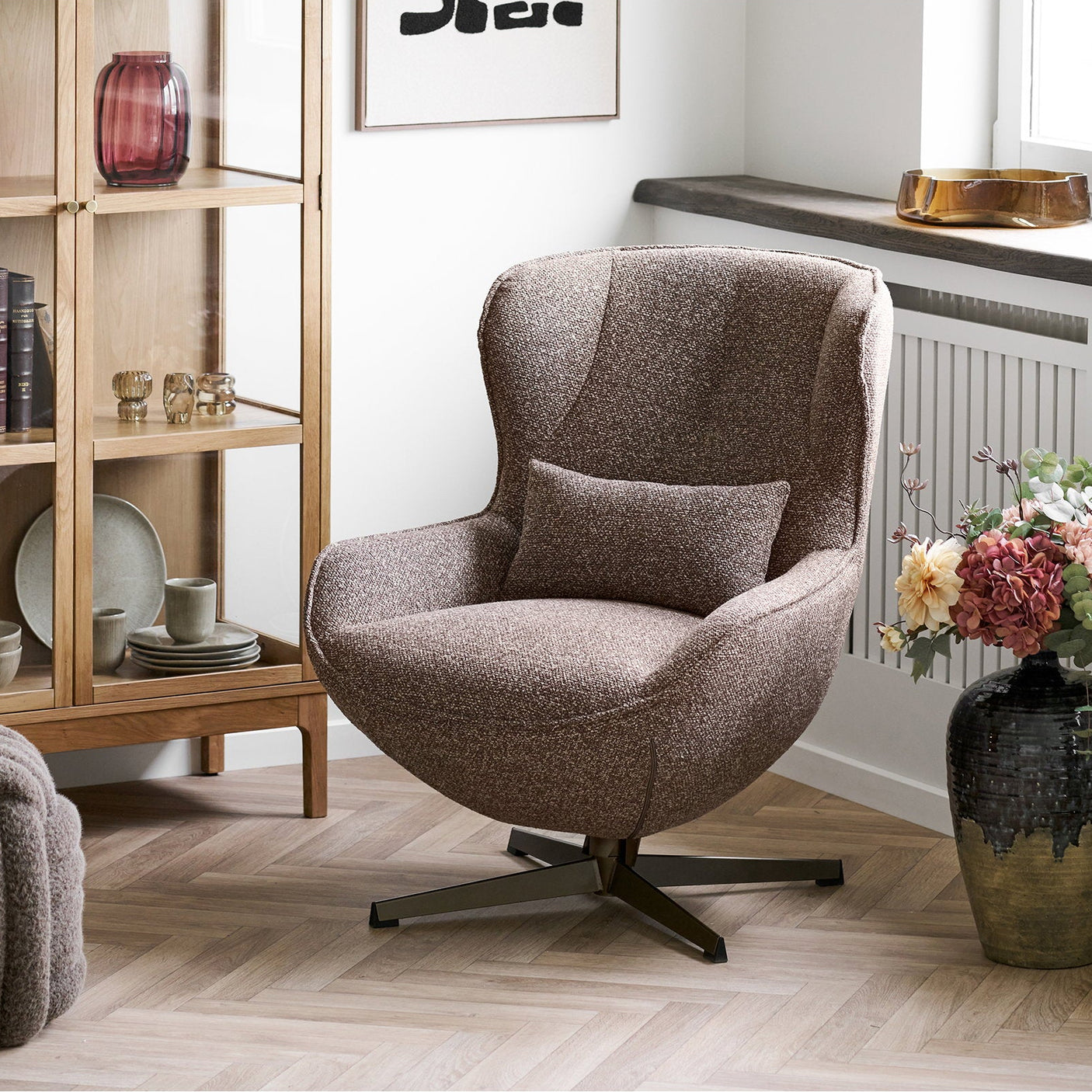 Blenheim loungestol i brun – blikkfang til stue og lesekrok