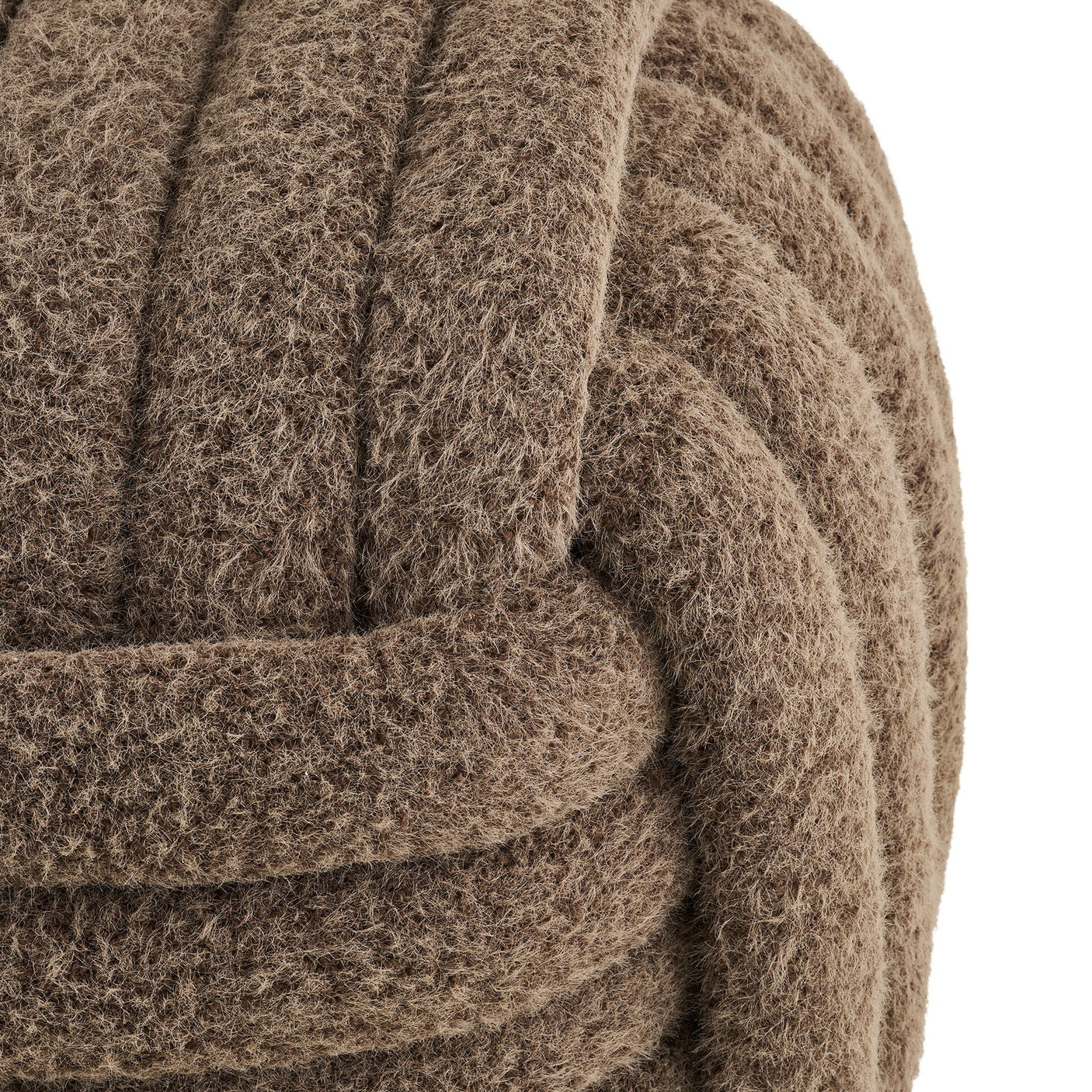 Napier puff brun ø48 cm