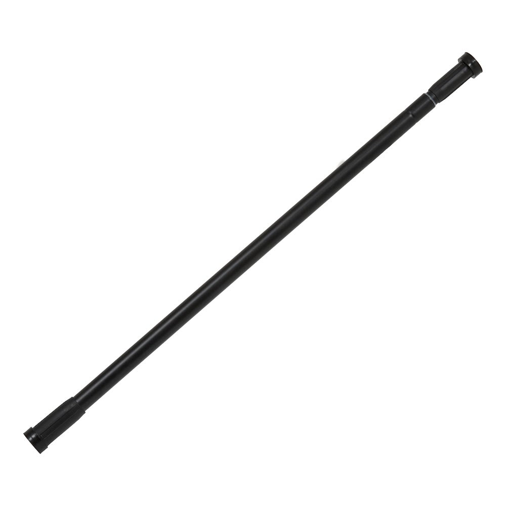 Teleskopisk dusjstang i matt sort, 70 til 120 cm