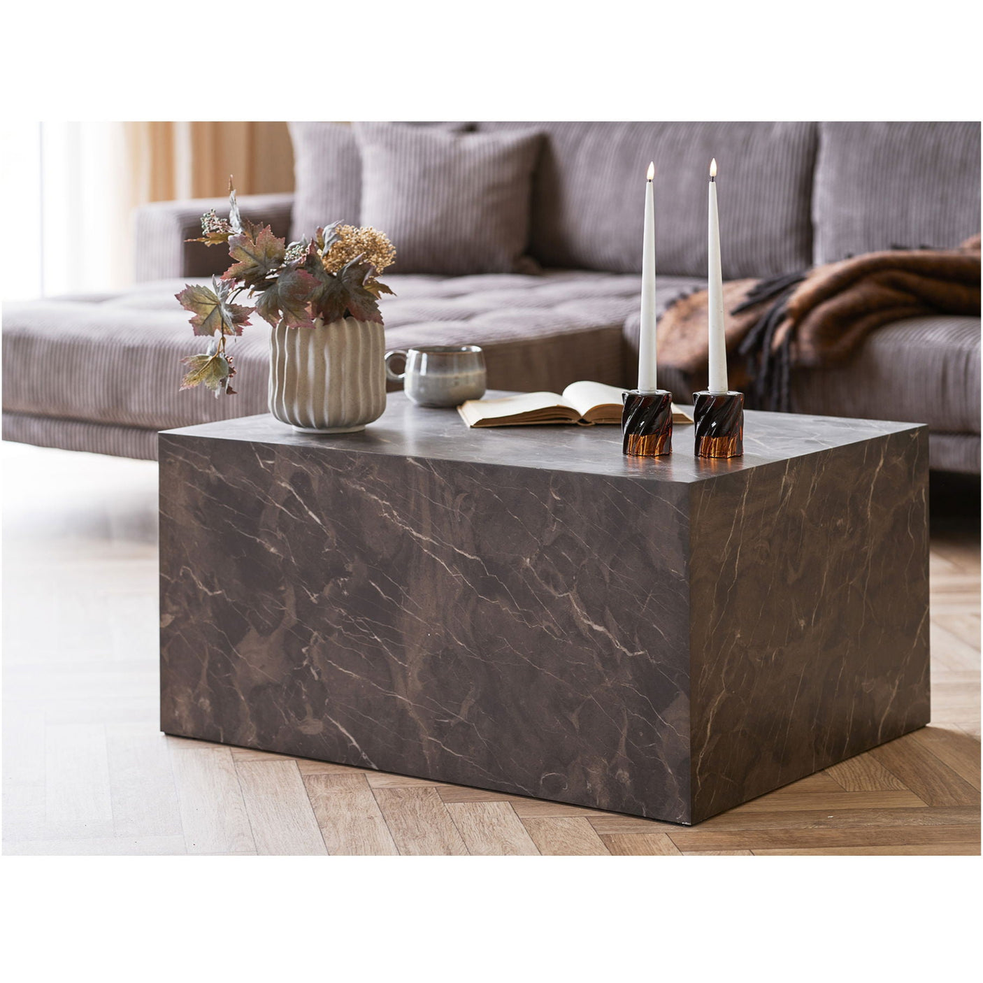 House Nordic Prague sofabord brun 60 x 80 x 40 cm