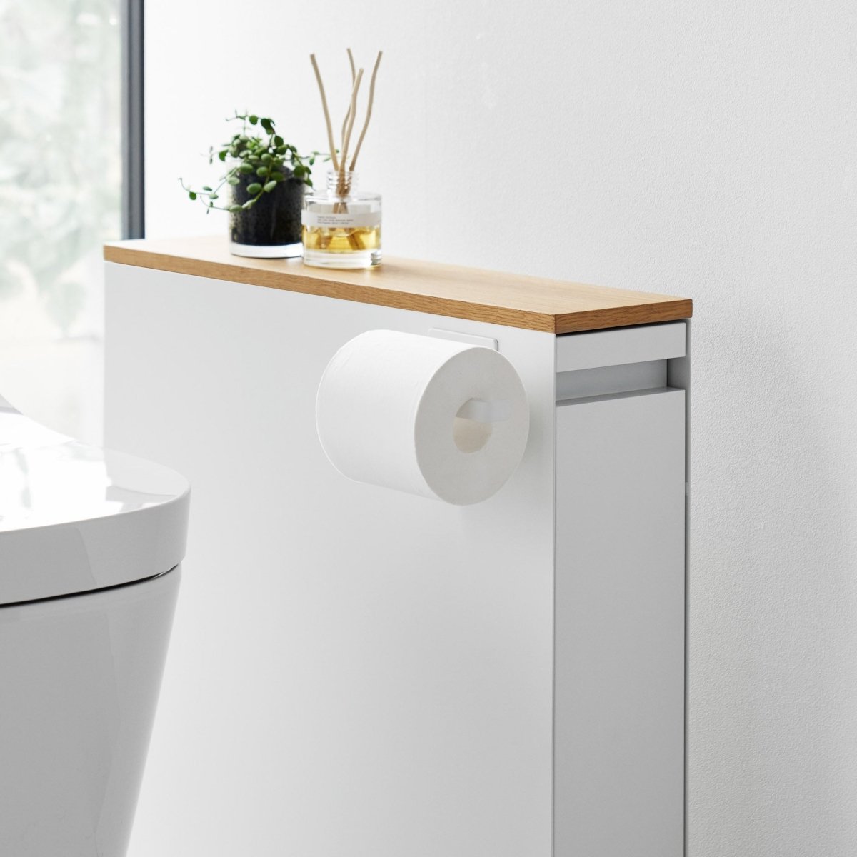 Dorullholder magnetisk hvit - Lindas Dekor