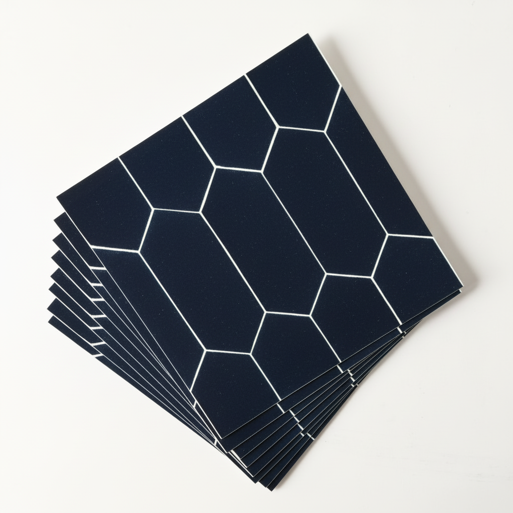 Mathilde Mørkeblå selvklebende fliser