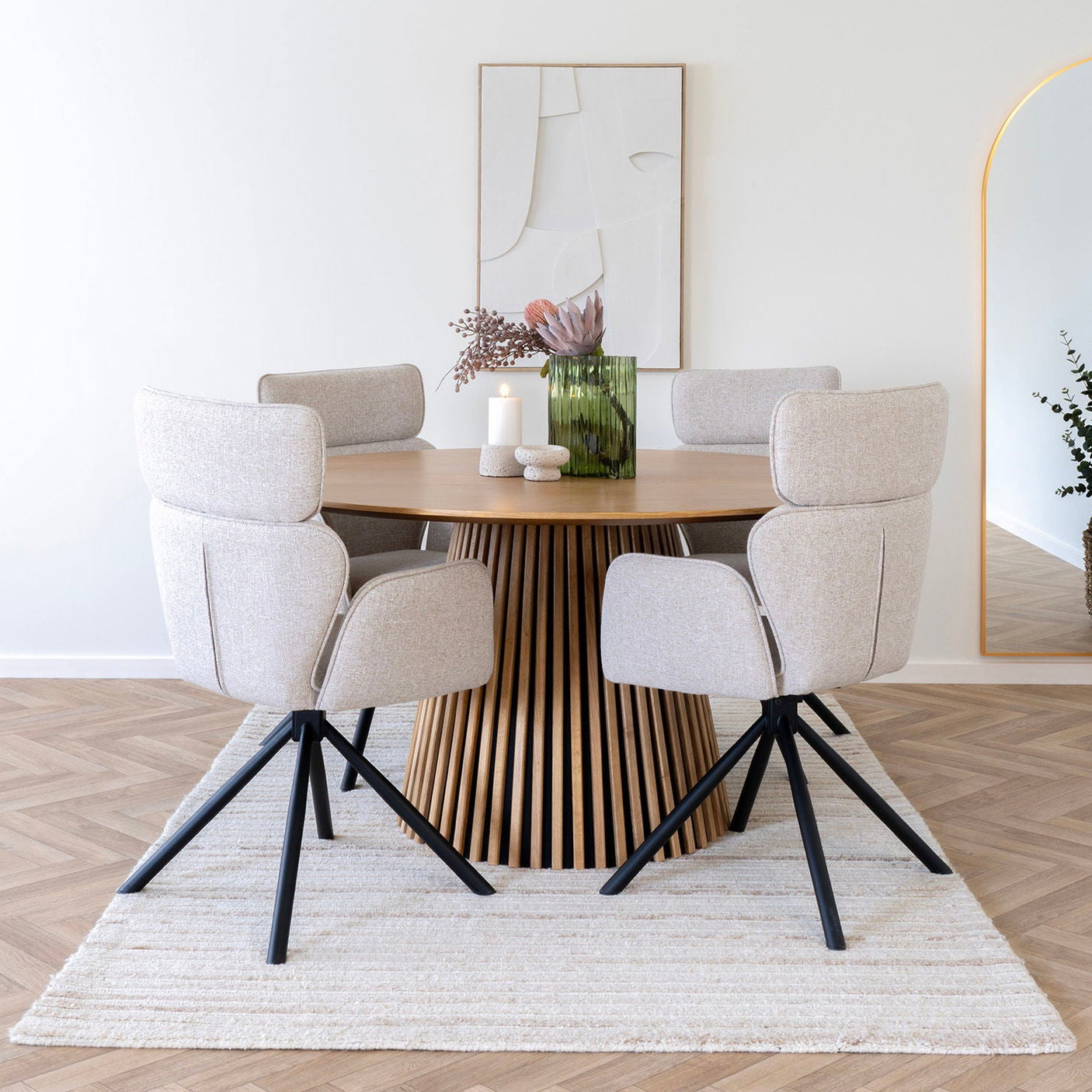 Osaka spisebord natur eikefiner 140 cm