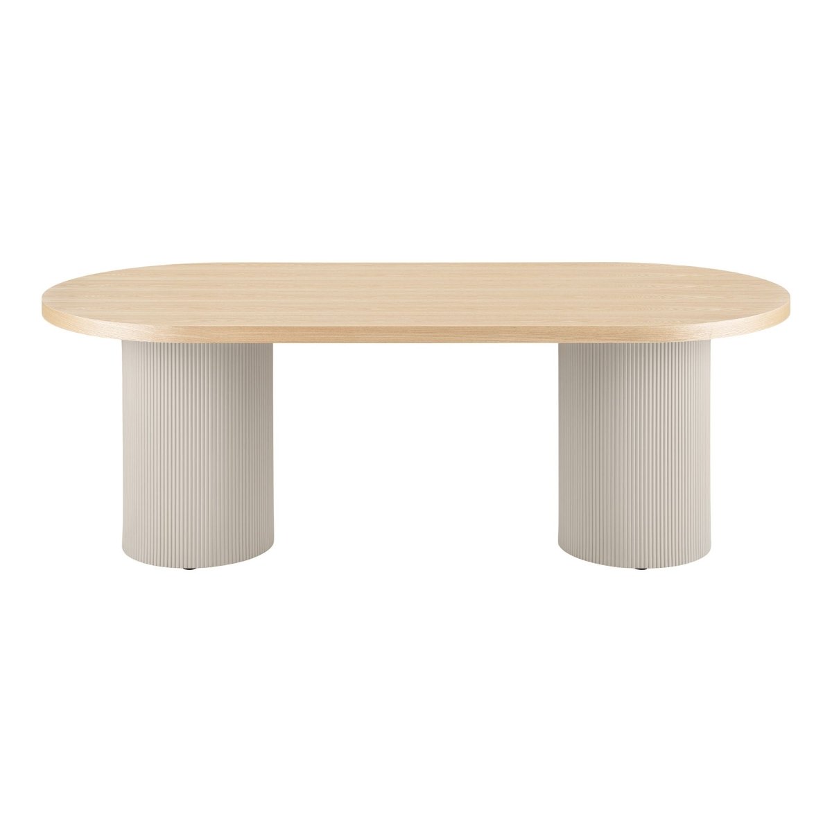 Solva spisebord sand/natur 220 cm – kvadratisk billede