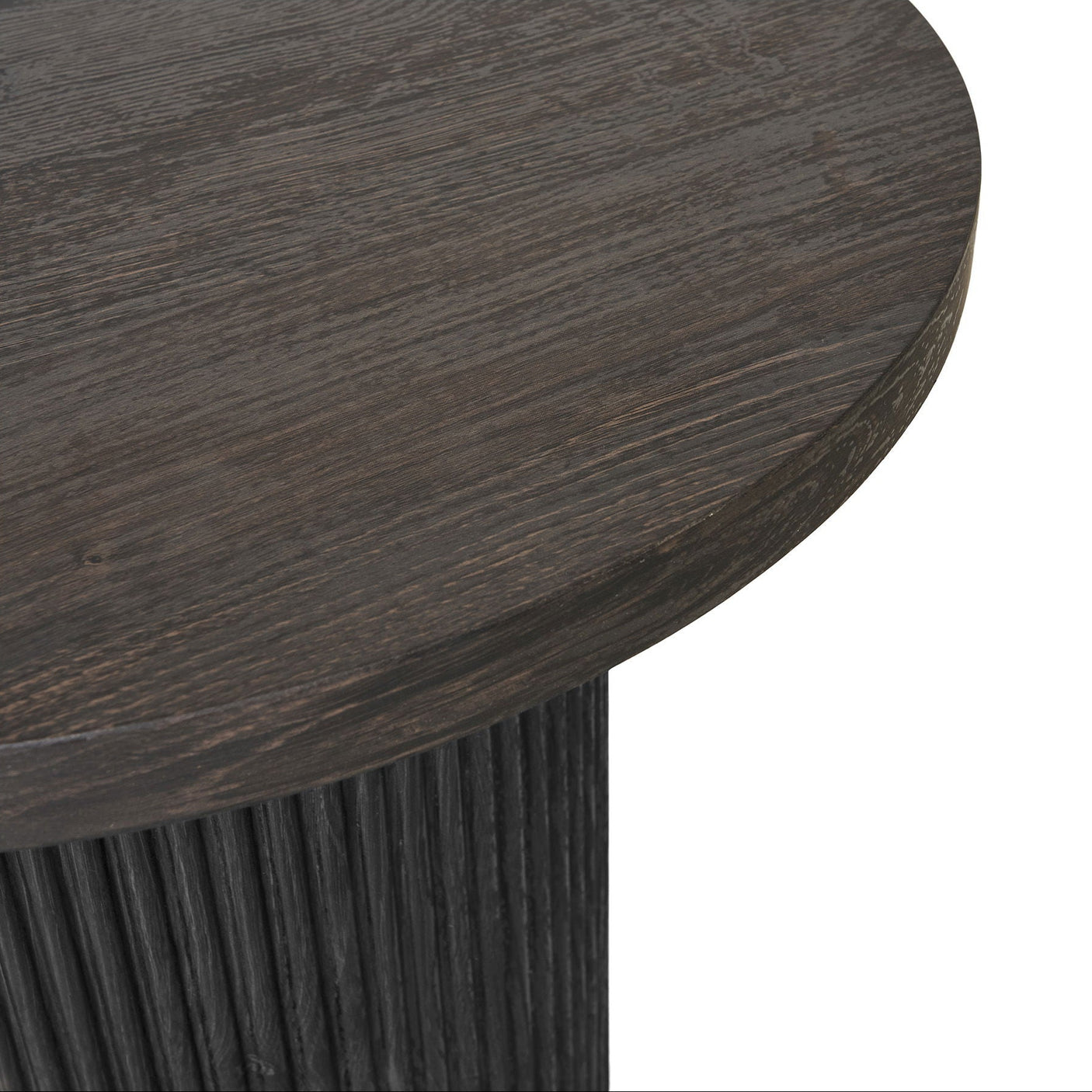 "210 cm ovalt spisebord mørk brun Boavista serien kvadratisk bilde"