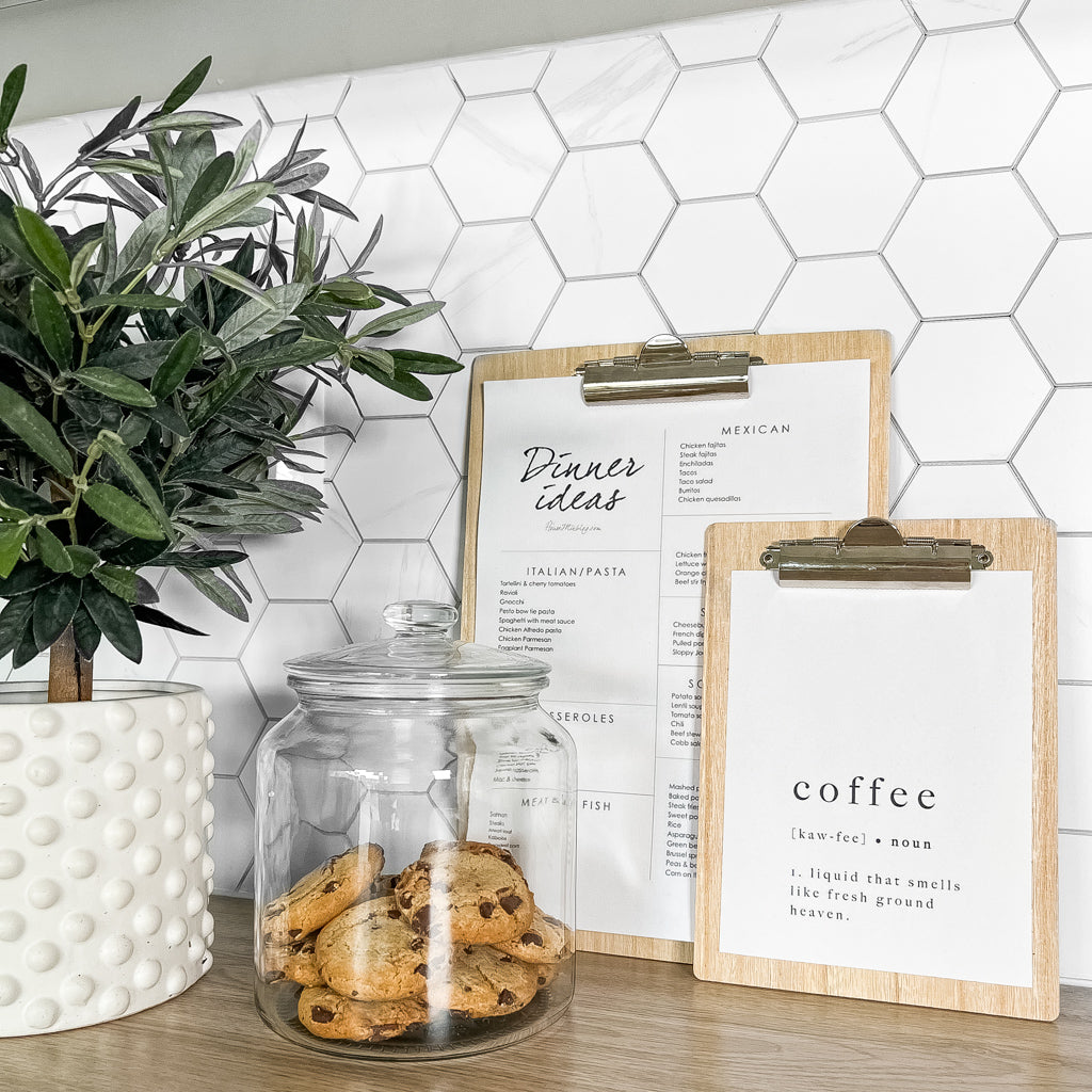 Vareprøve: Stein Hexagon marmor selvklebende veggfliser