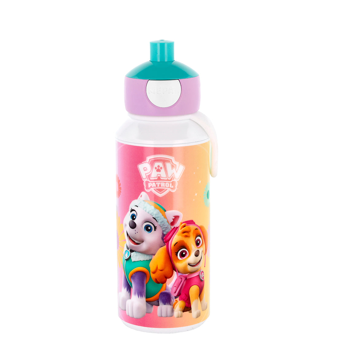 Paw Patrol rosa Pop Up Drikkeflaske 400 ml - Lindas Dekor