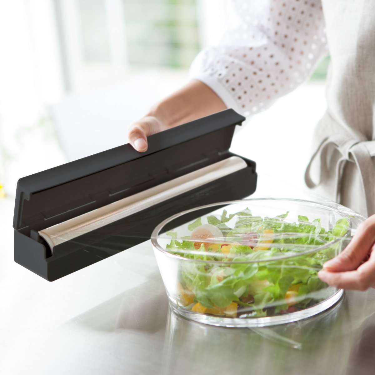 Magnetisk foliedispenser sort 32,5 cm - Lindas Dekor