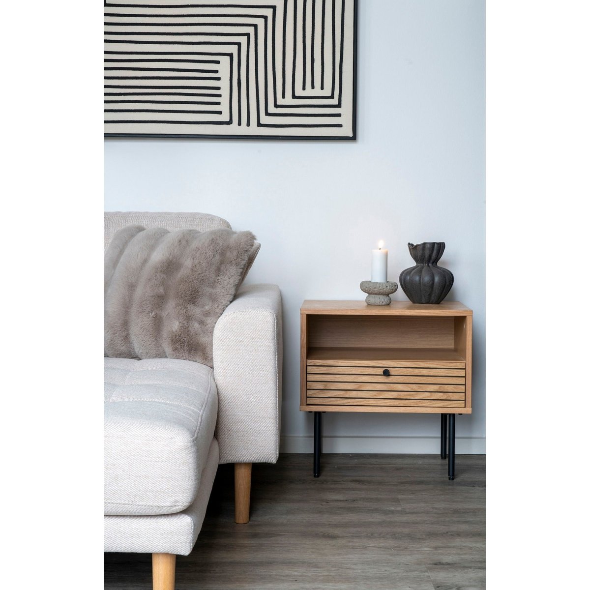Galena pyntepute beige 45 x 45 cm - Lindas Dekor