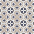 Clara blå selvklebende fliser imiterer et klassisk design i hvitt, lyst beige og blått. Den gir et elegant og sofistikert uttrykk.