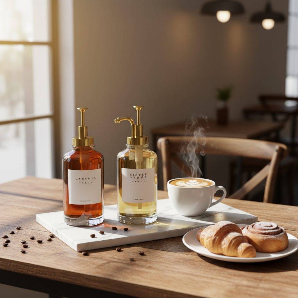 2-pk sirupdispenser gull