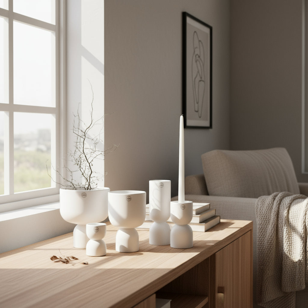 DBKD Post vase hvit liten