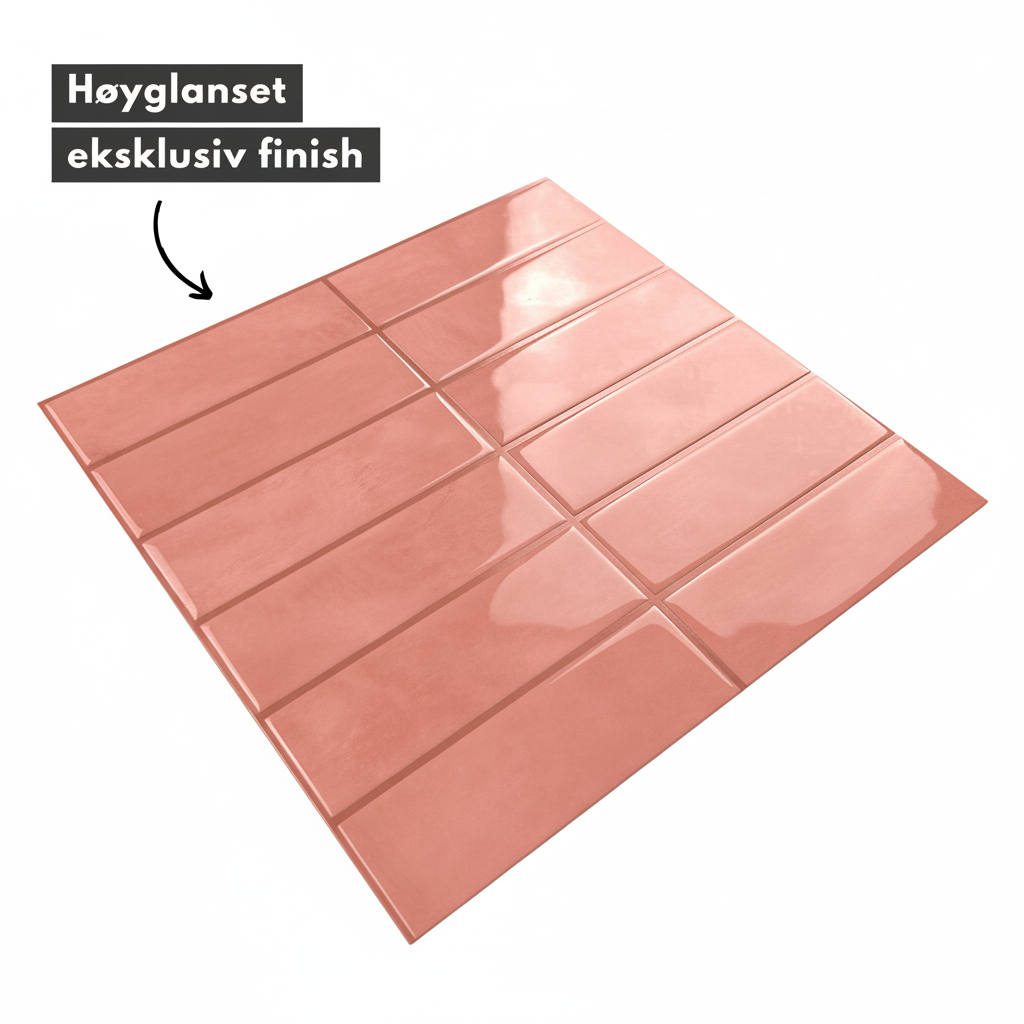 Adelina Rosa selvklebende veggfliser