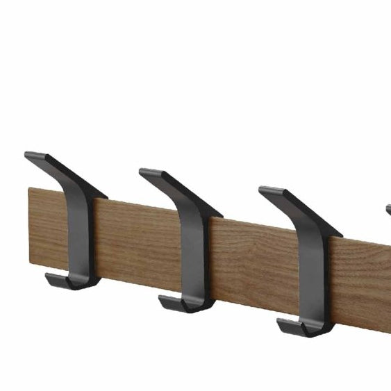 Vægmonteret knaggehænger brun 50 x 10 cm - Lindas Dekor