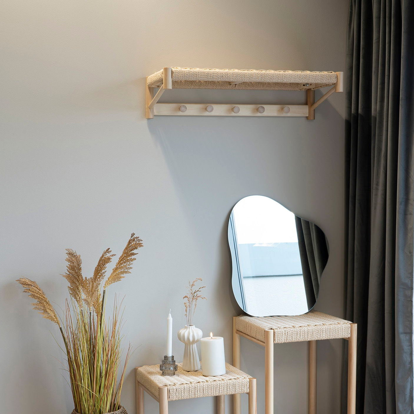 Abano hylle naturflett natur 78 x 31 cm