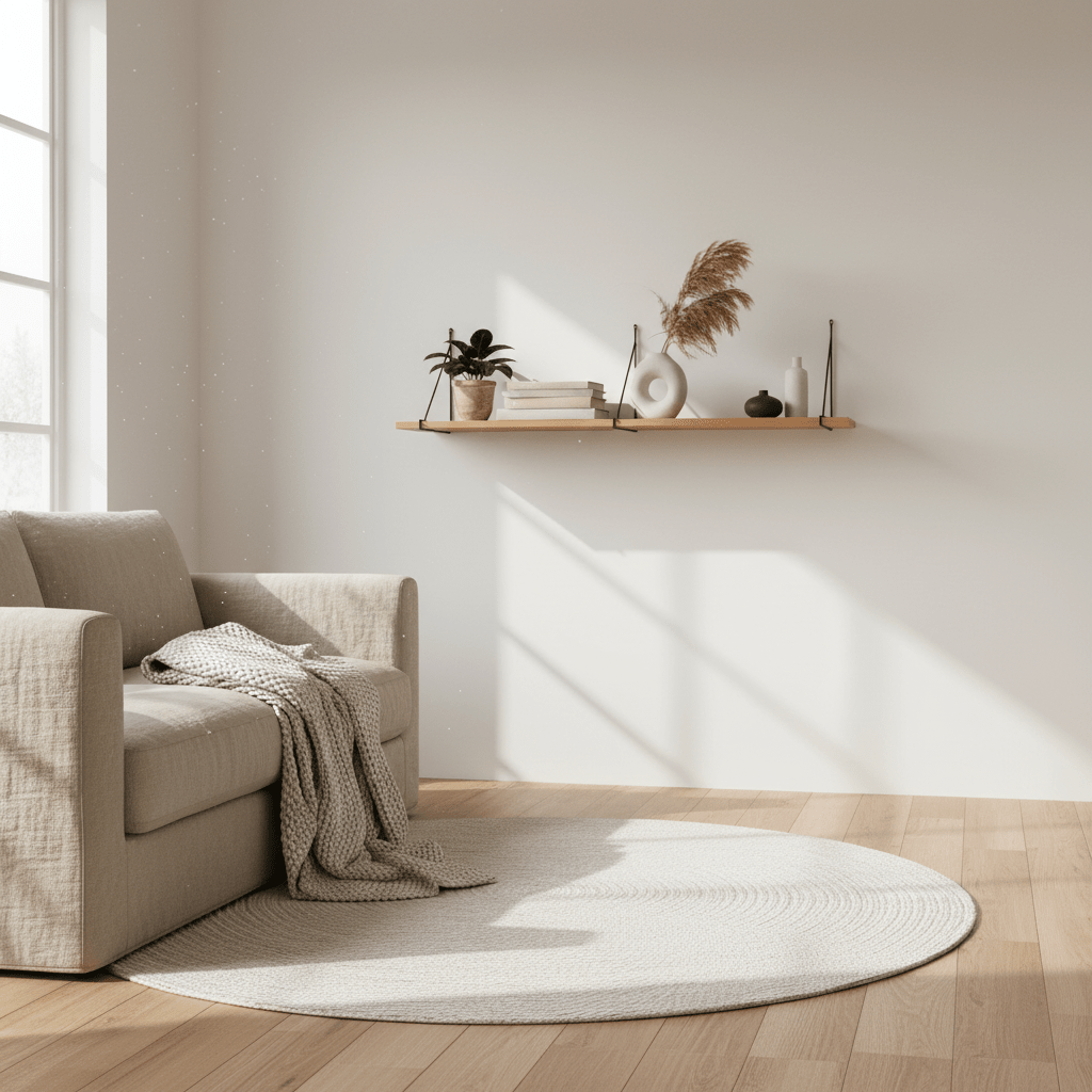 Chiba vegghylle askefiner sort stålramme 120 x 29 cm - Lindas Dekor