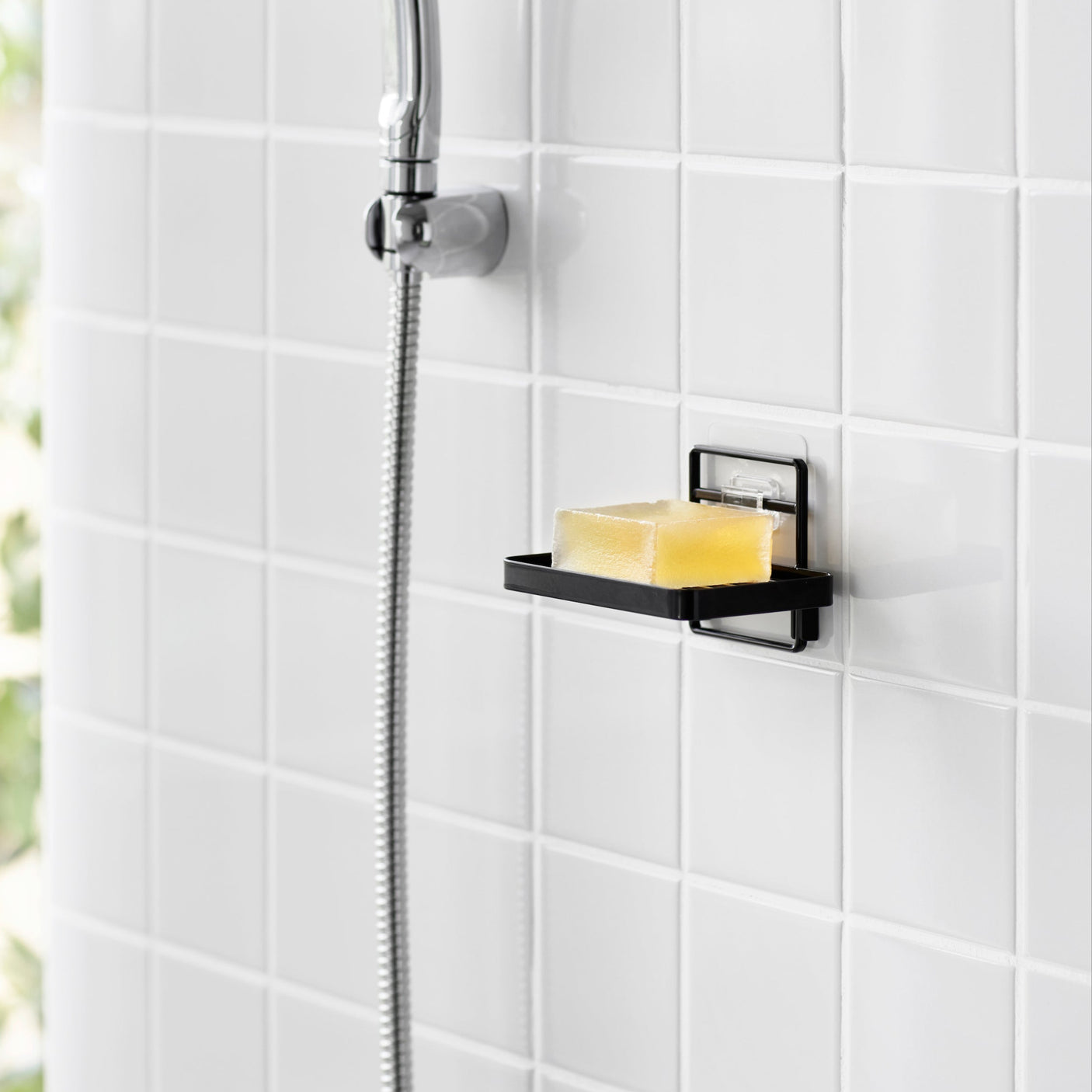 Elegant og moderne såpebrett i sort.