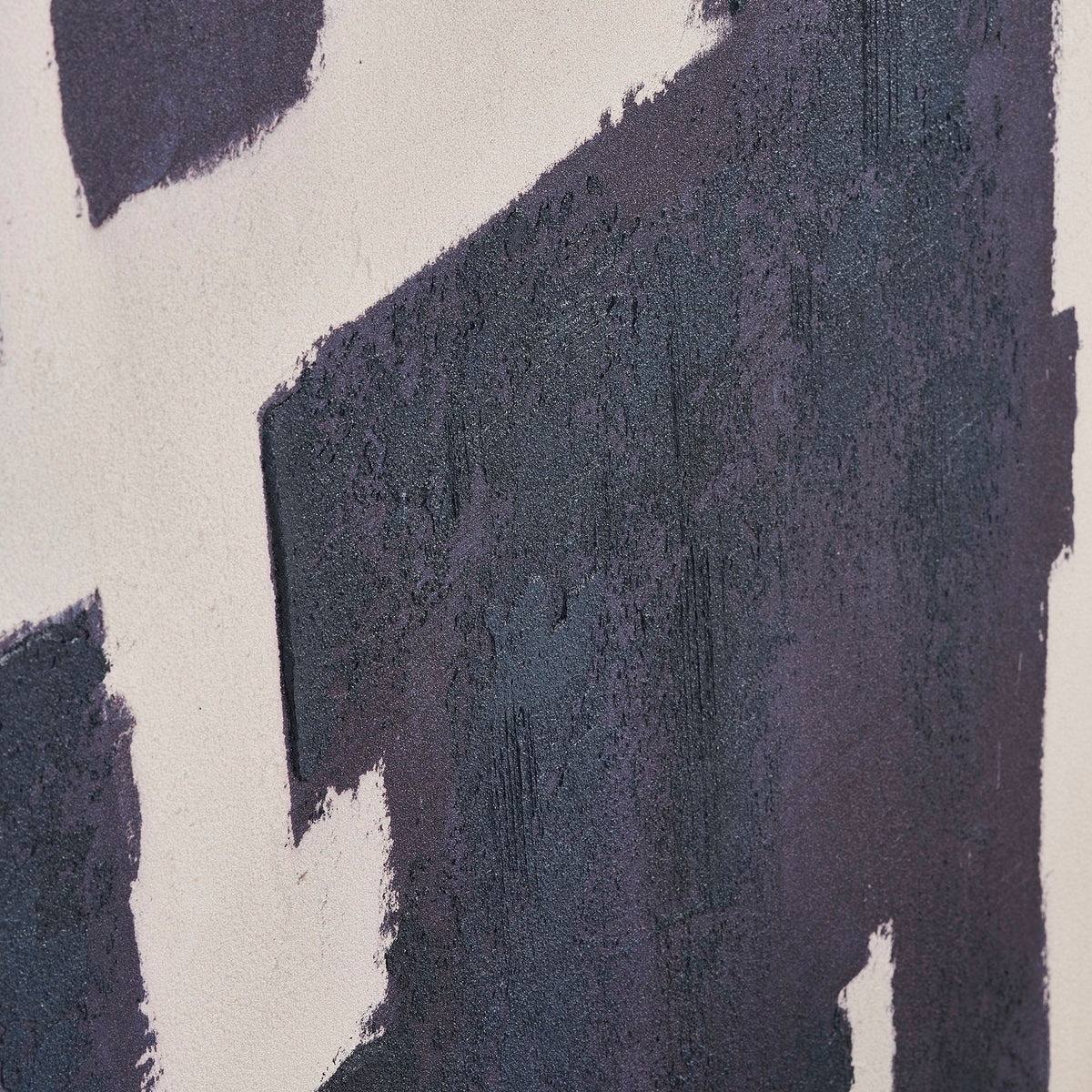 Edna veggbilde på lerret med håndmalte detaljer beige og blå 100x150 cm