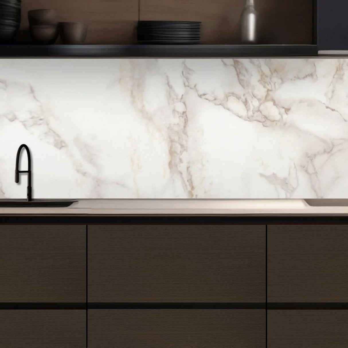 Cocoa kontaktplast fra Lindas Dekor – et populært valg for enkel og rimelig oppussing av kjøkken, bad og stue.