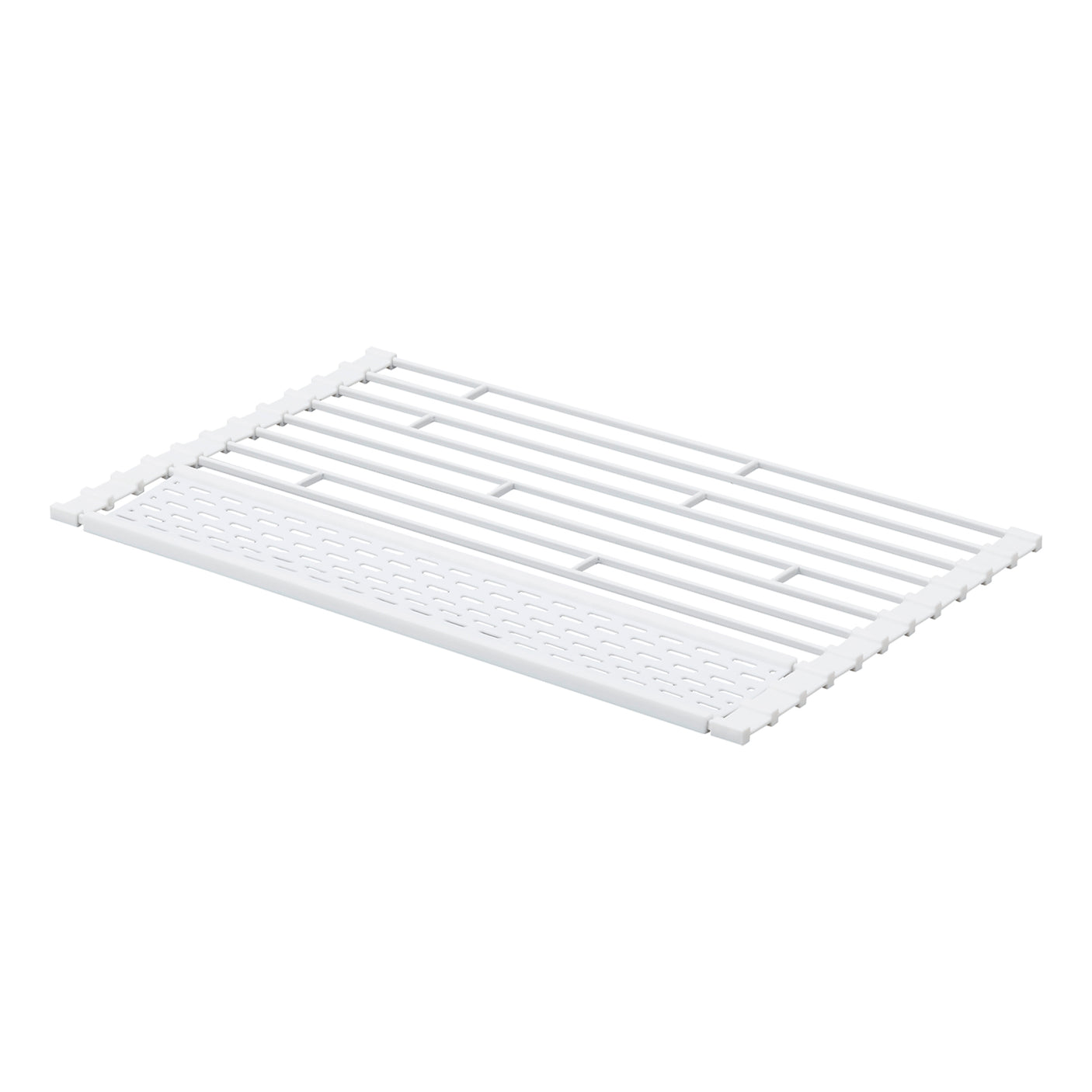 Fleksibel og funksjonell oppvaskrist i hvit finish.