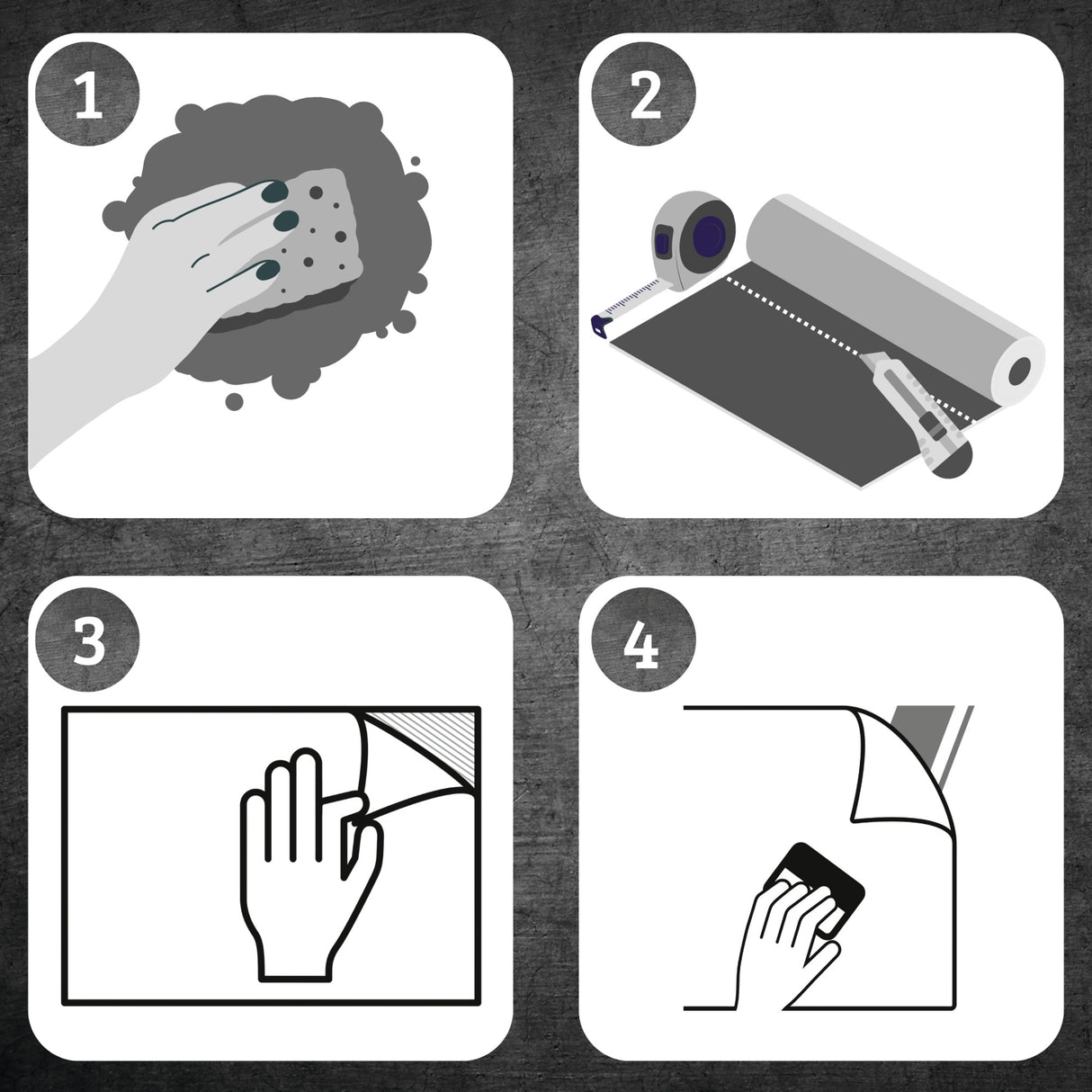 Transparent kontaktplast på bordplate – usynlig beskyttelse mot daglig bruk