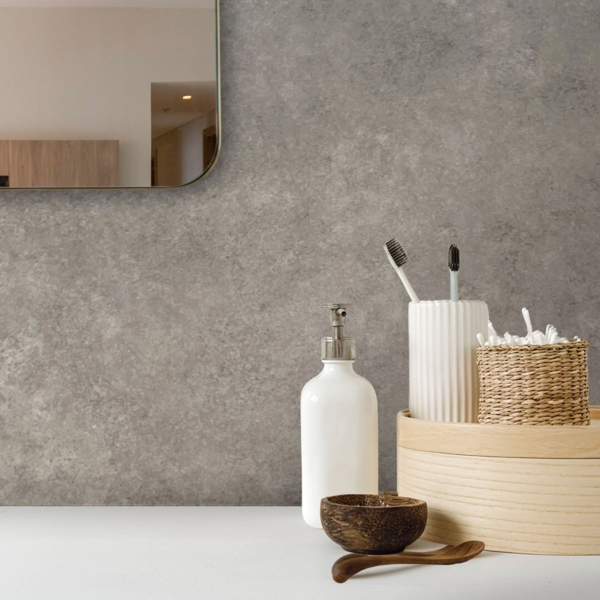 Concrete natural kontaktplast 62 cm x 5 m - Lindas Dekor