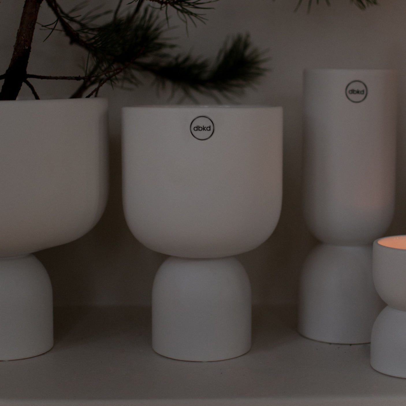 DBKD Post vase hvit liten