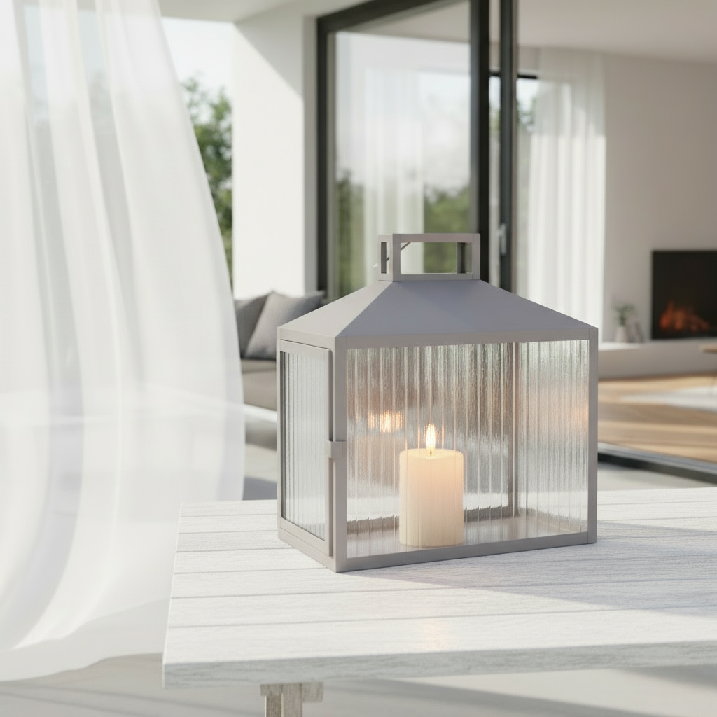 House Nordic lanterne beige