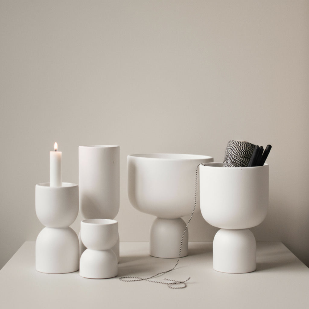 DBKD Post vase hvit liten