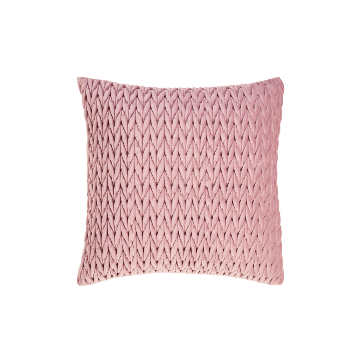 Lyngrosa putetrekk i velur 45 x 45 cm på hvit bakgrunn