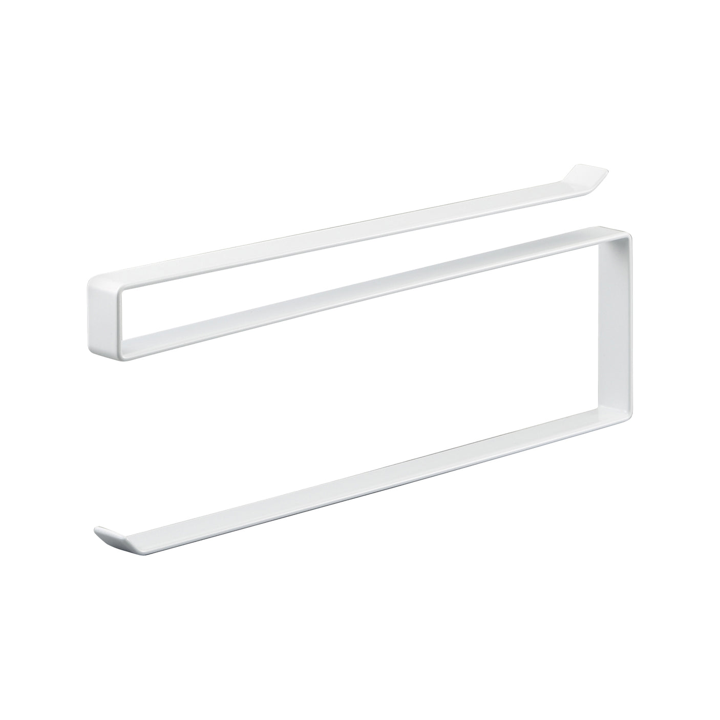 Illustrasjon av hvitt kjøkkenpapirstativ i metall