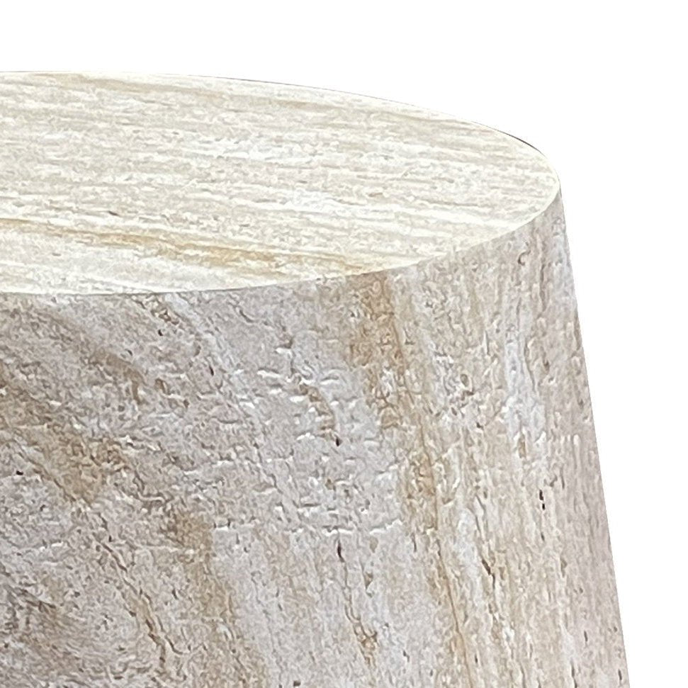 Bonn sidebord fiberclay natur ø47,5 cm