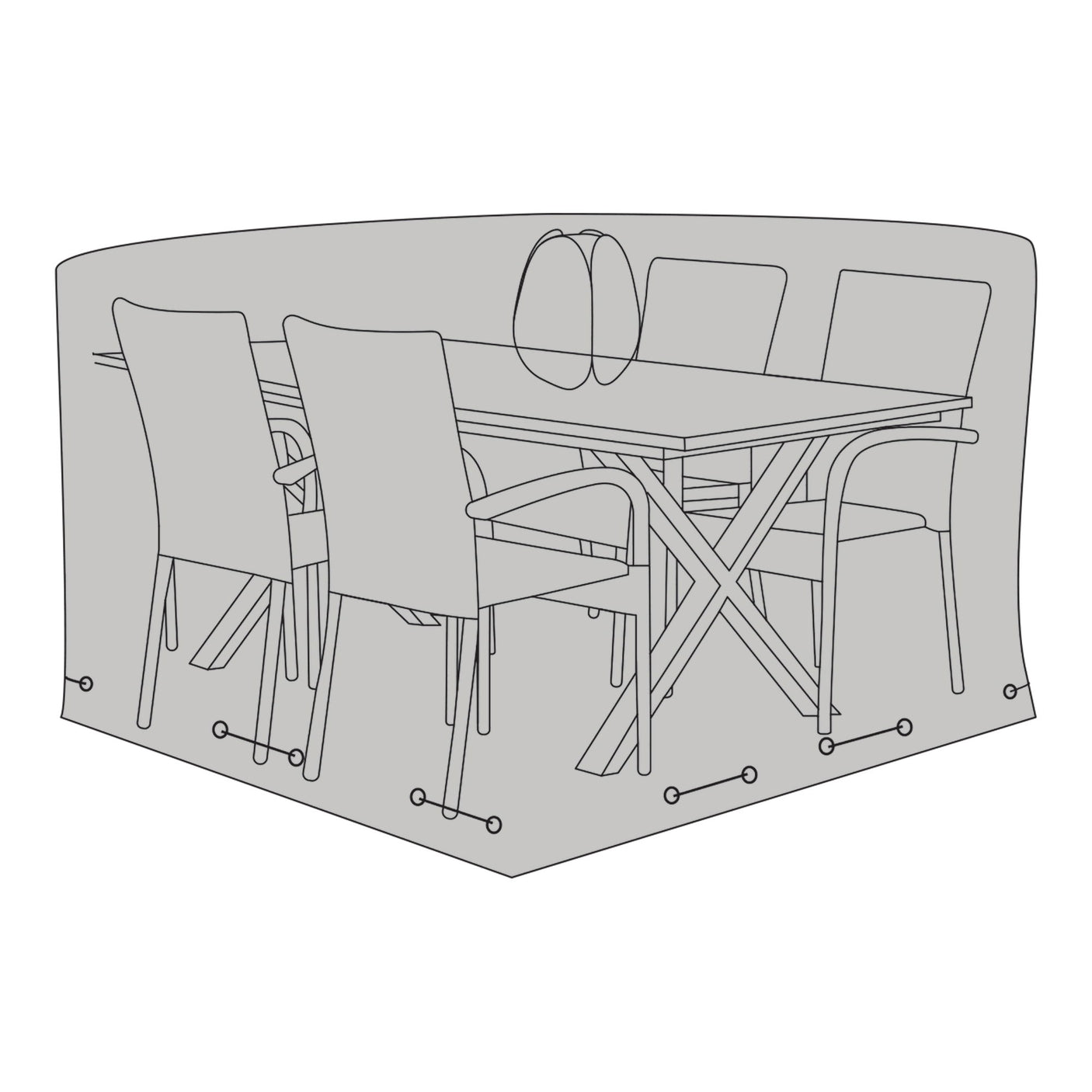 Luxury møbeltrekk sort, vannavvisende