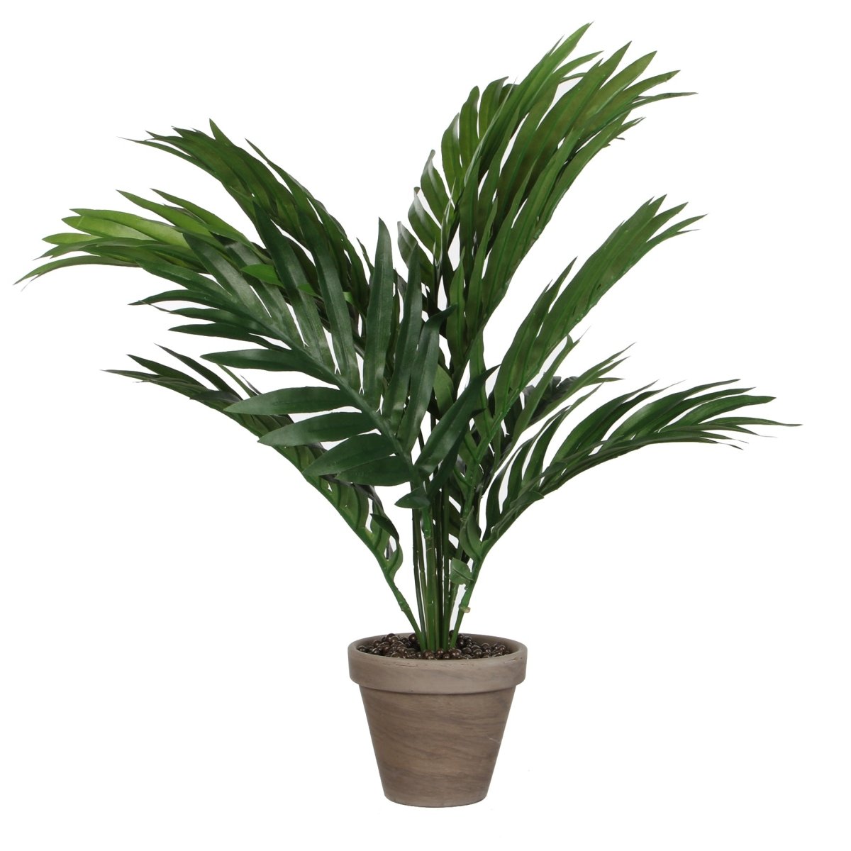 Areca palme kunstig grønn med potte 80 cm - Lindas Dekor