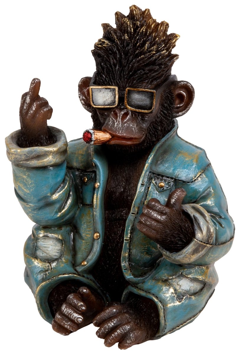 Rockeape figur blå/svart - Lindas Dekor