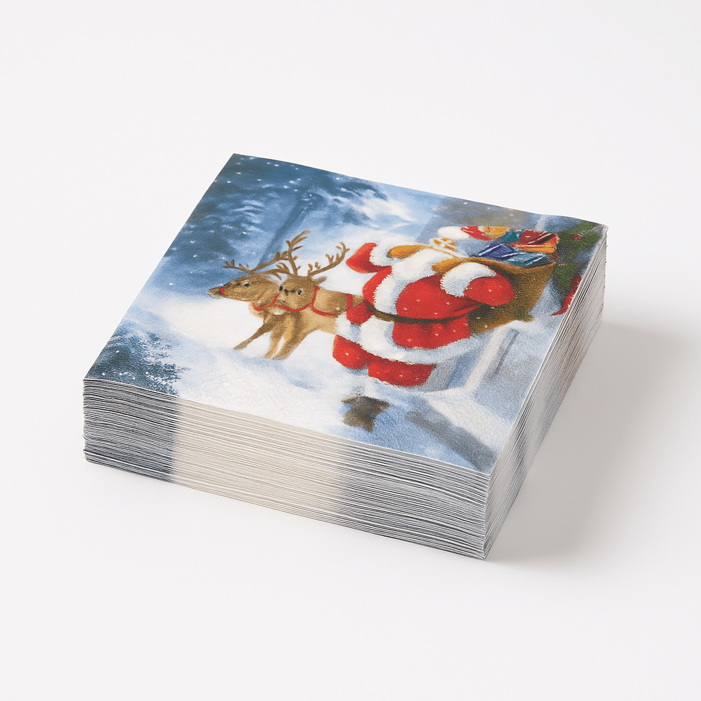 20-pack servietter "Jultomten kommer" - Lindas Dekor