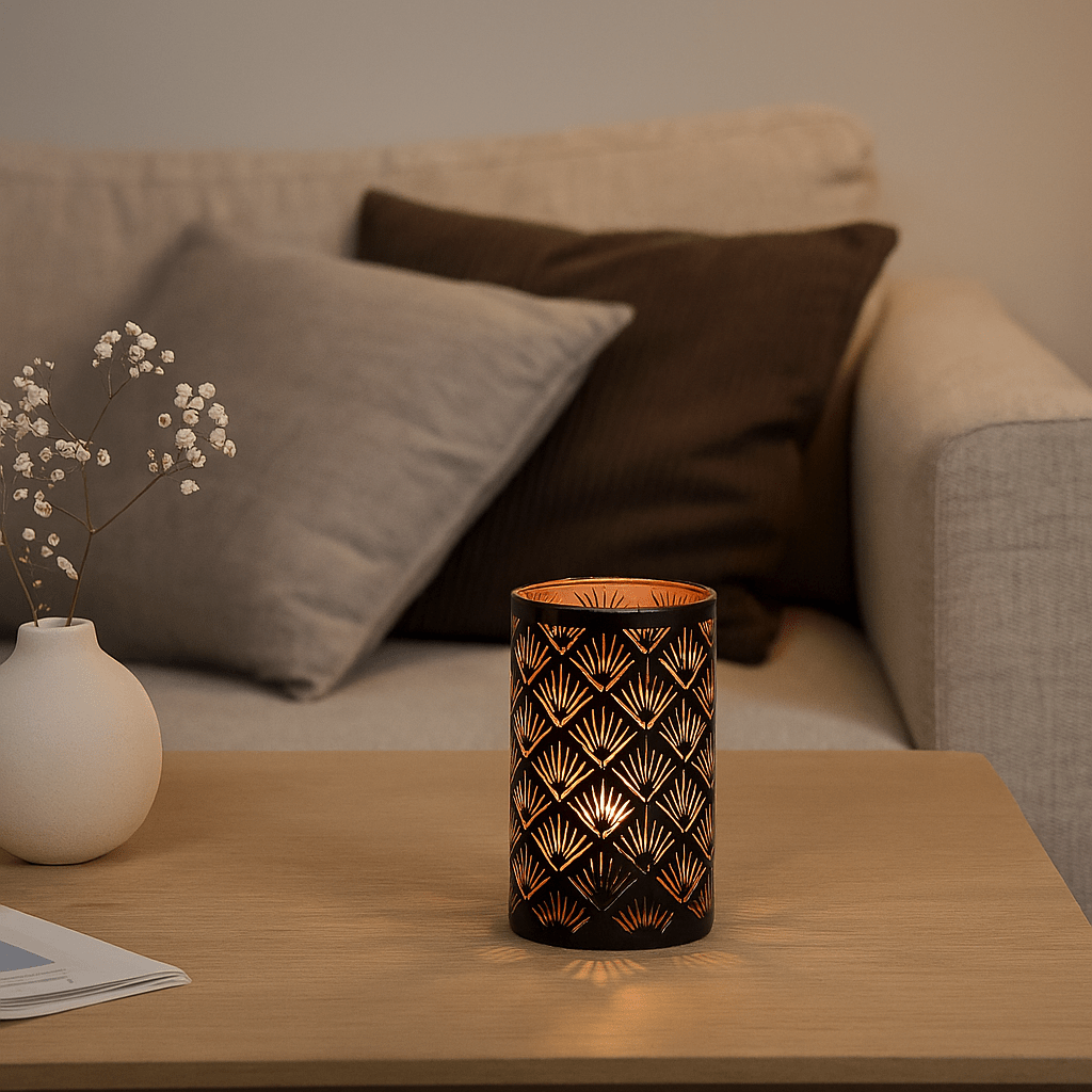 Nata LED lyslykt palme - Lindas Dekor