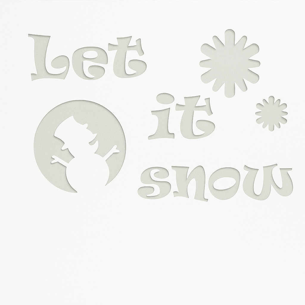 Julesjablonger 30 x 50 cm