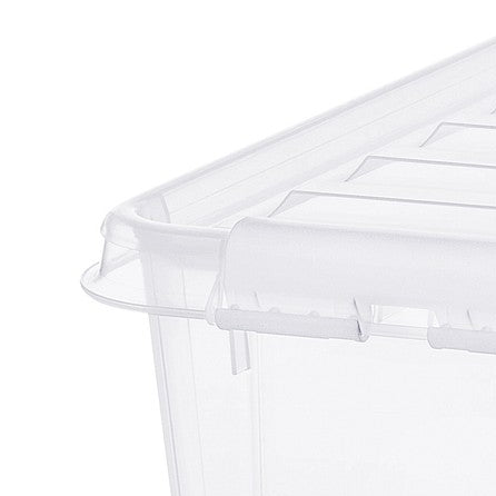 Transparent oppbevaringsboks 31 L til klær og tekstiler