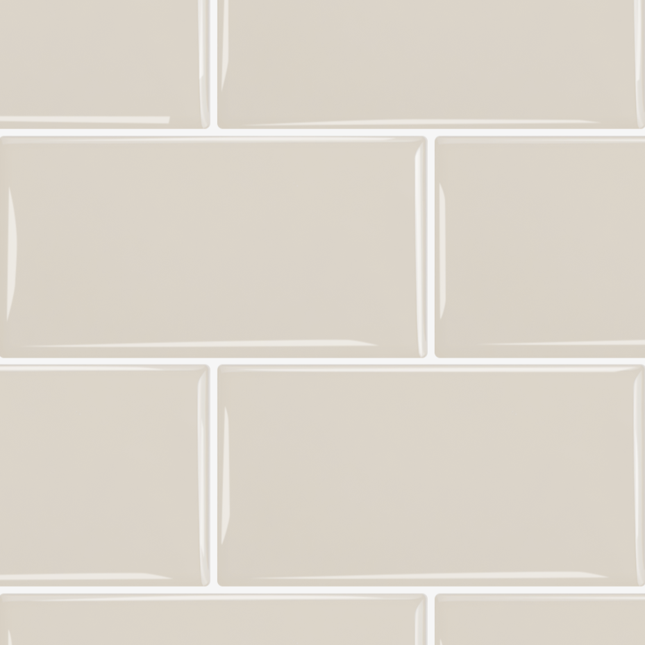 Ada Subway selvklebende veggfliser tilfører en behagelig og myk atmosfære. Sin elegante kremede beige tone tilfører den ro og harmoni til kjøkken eller bad.