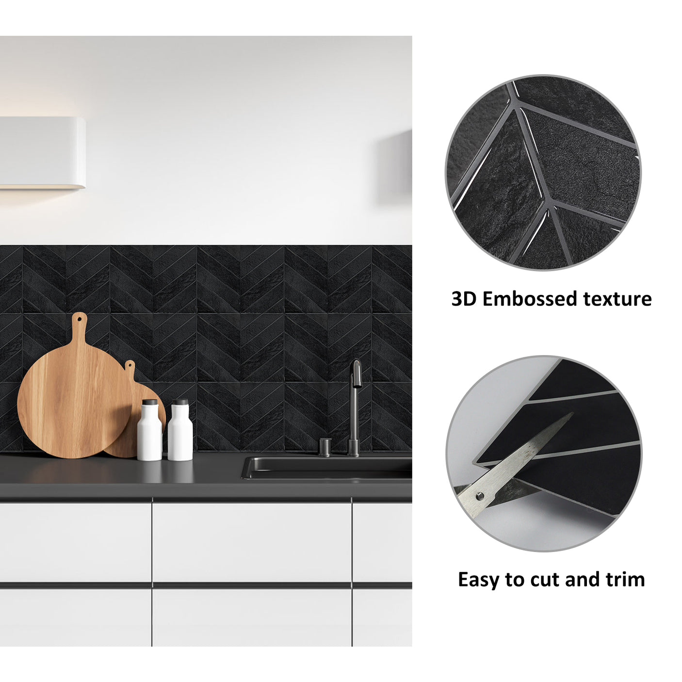 Overflaten er enkel å rengjøre og perfekt for kjøkken, gang og soverom.