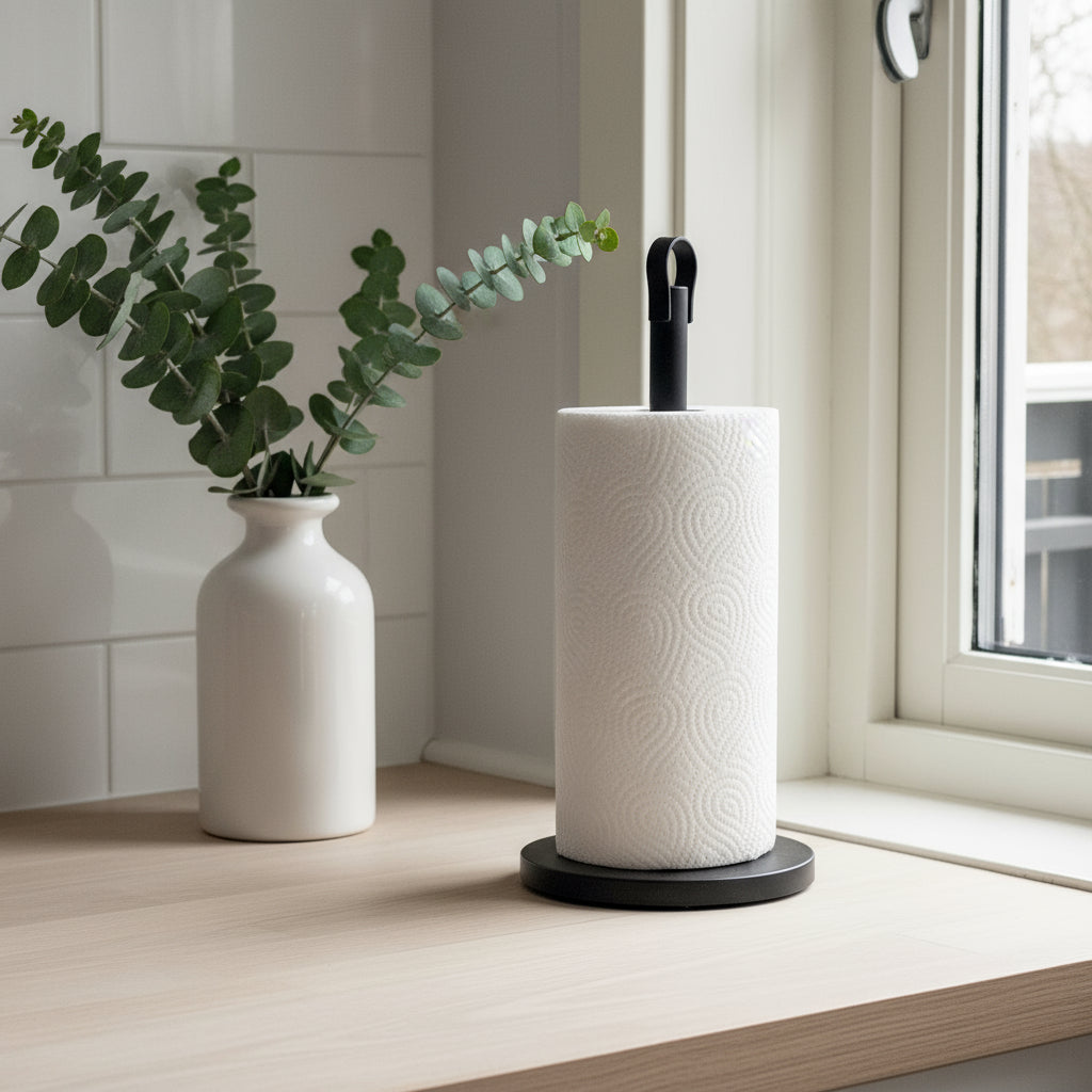 Tørkerullholder, sort metall