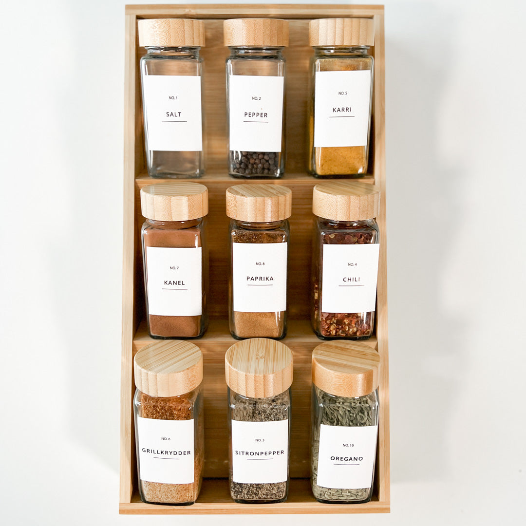 12-pk Krydderglass, firkantet