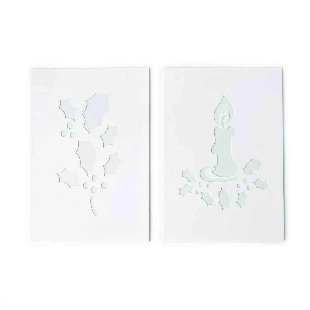 2 - pk Julesjablonger 22 x 35 cm - Lindas Dekor