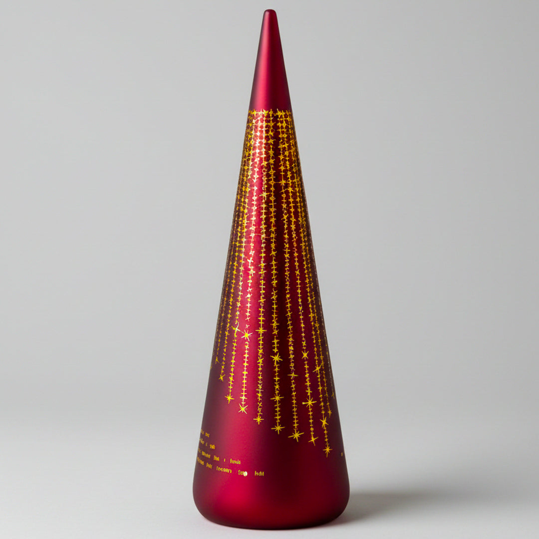 2-pk Lyslykt LED "Det lyser..." Rød kjegle