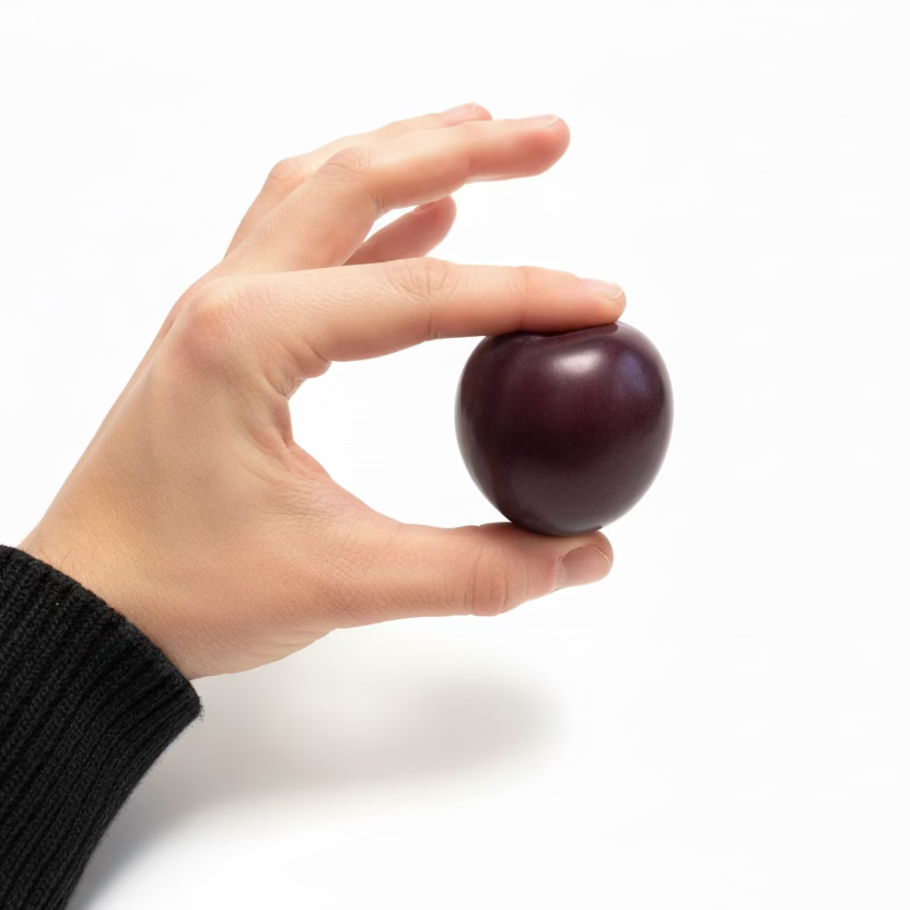 Mr. Plant Plomme detalj - kunstig plomme med autentisk overflate og naturlige fargenyanser