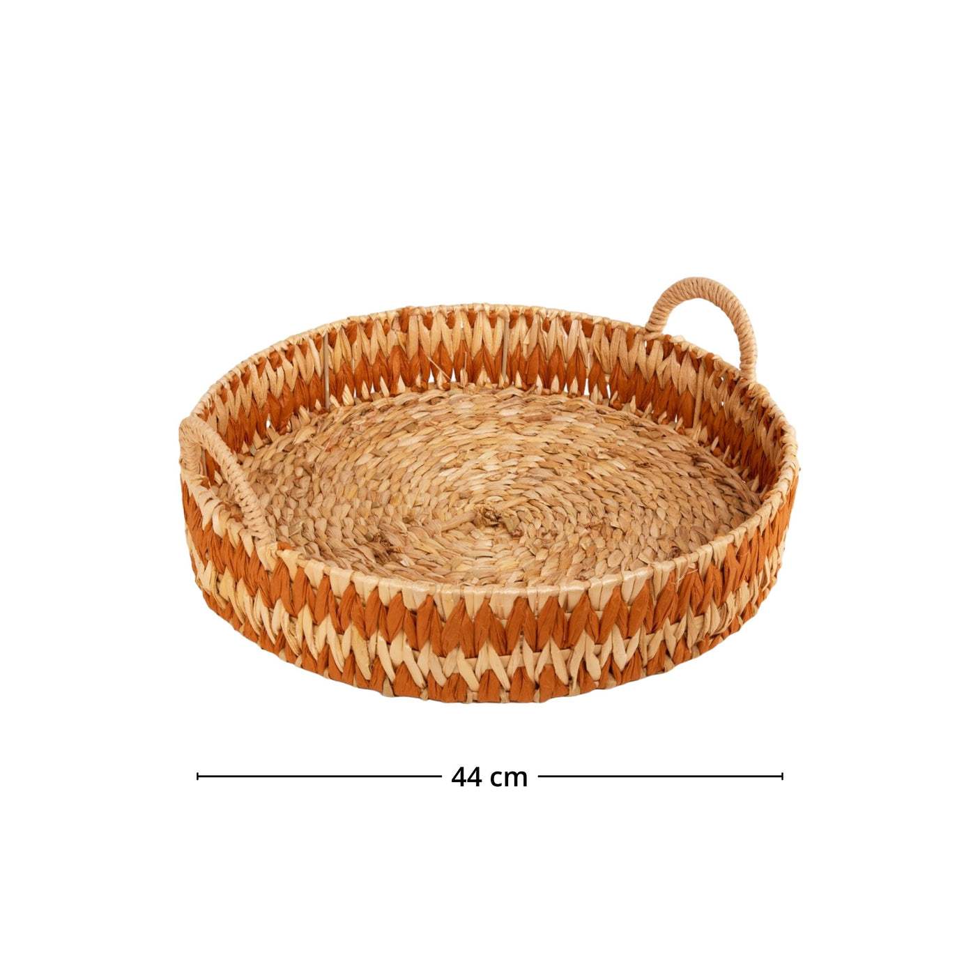 Dekorativt brett i naturfarget sjøgress – perfekt til servering eller interiørdetaljer.