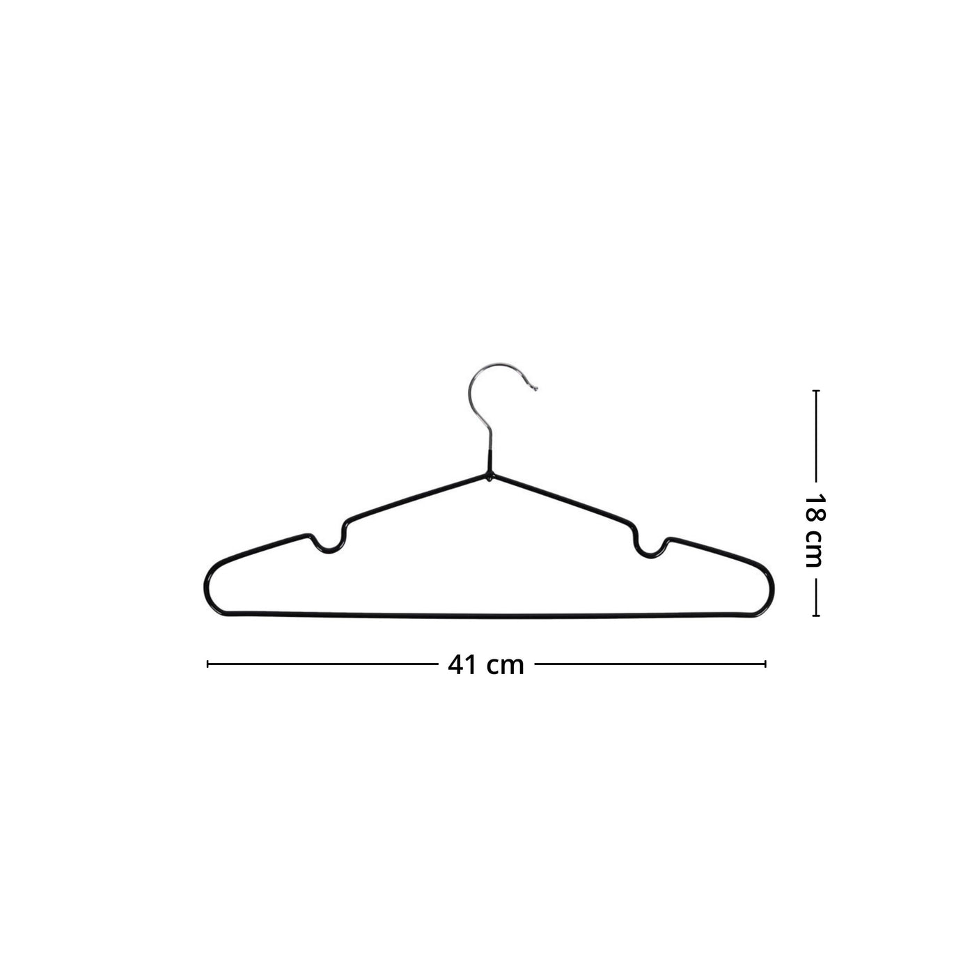 Sort metallkleshenger med hakk for stropper og sølvfarget roterende krok.